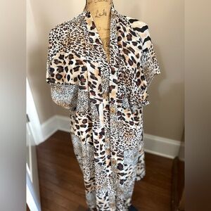 Leopard Print Kimono Cardigan